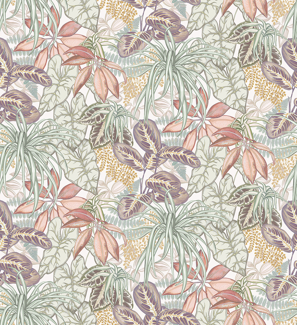 Osborne & Little | Hothouse wallcovering - Lichen /Blush