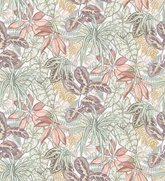 Osborne & Little | Hothouse wallcovering - Lichen /Blush