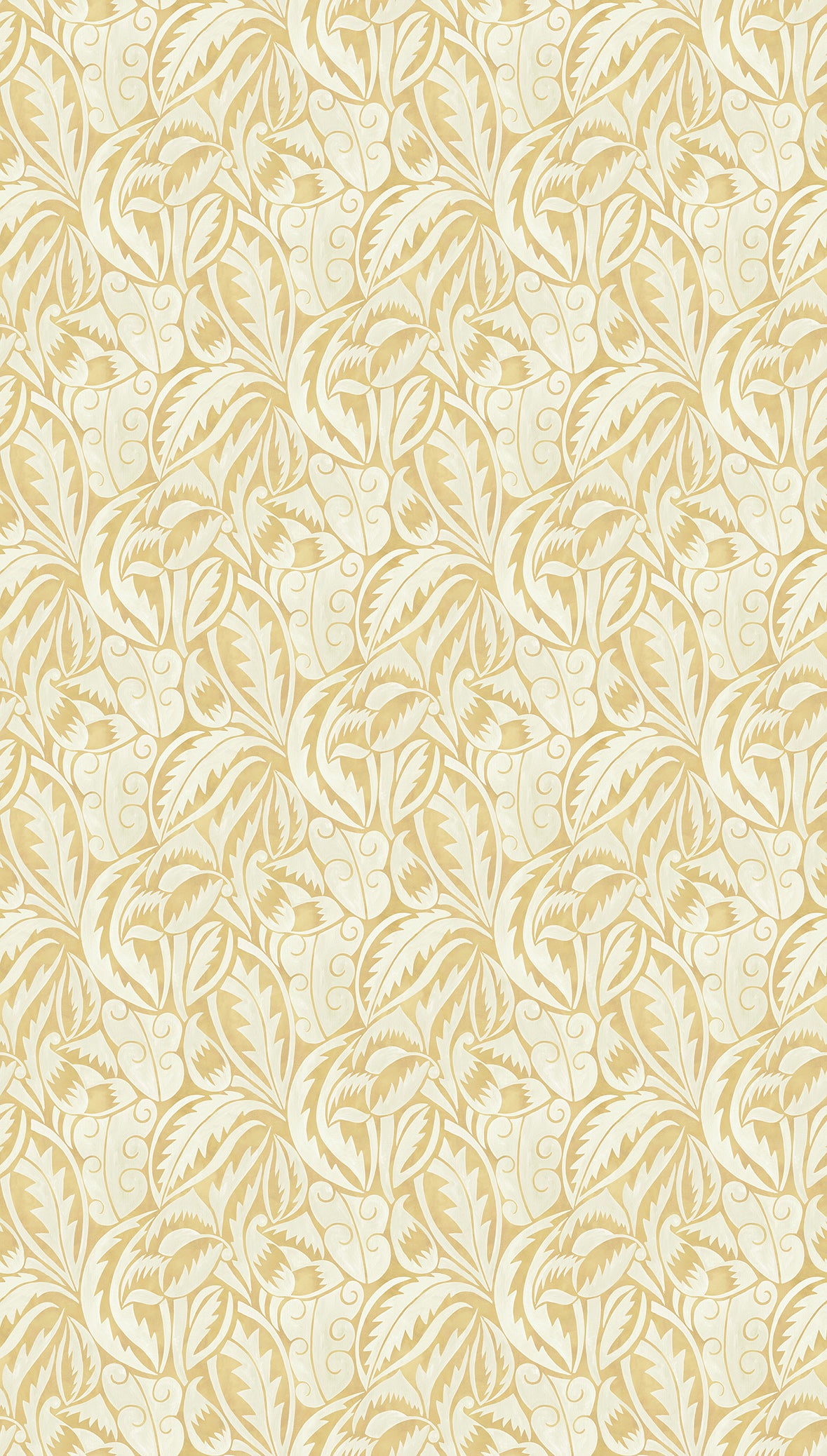 Osborne & Little | Dufy Leaf wallcovering - Ochre