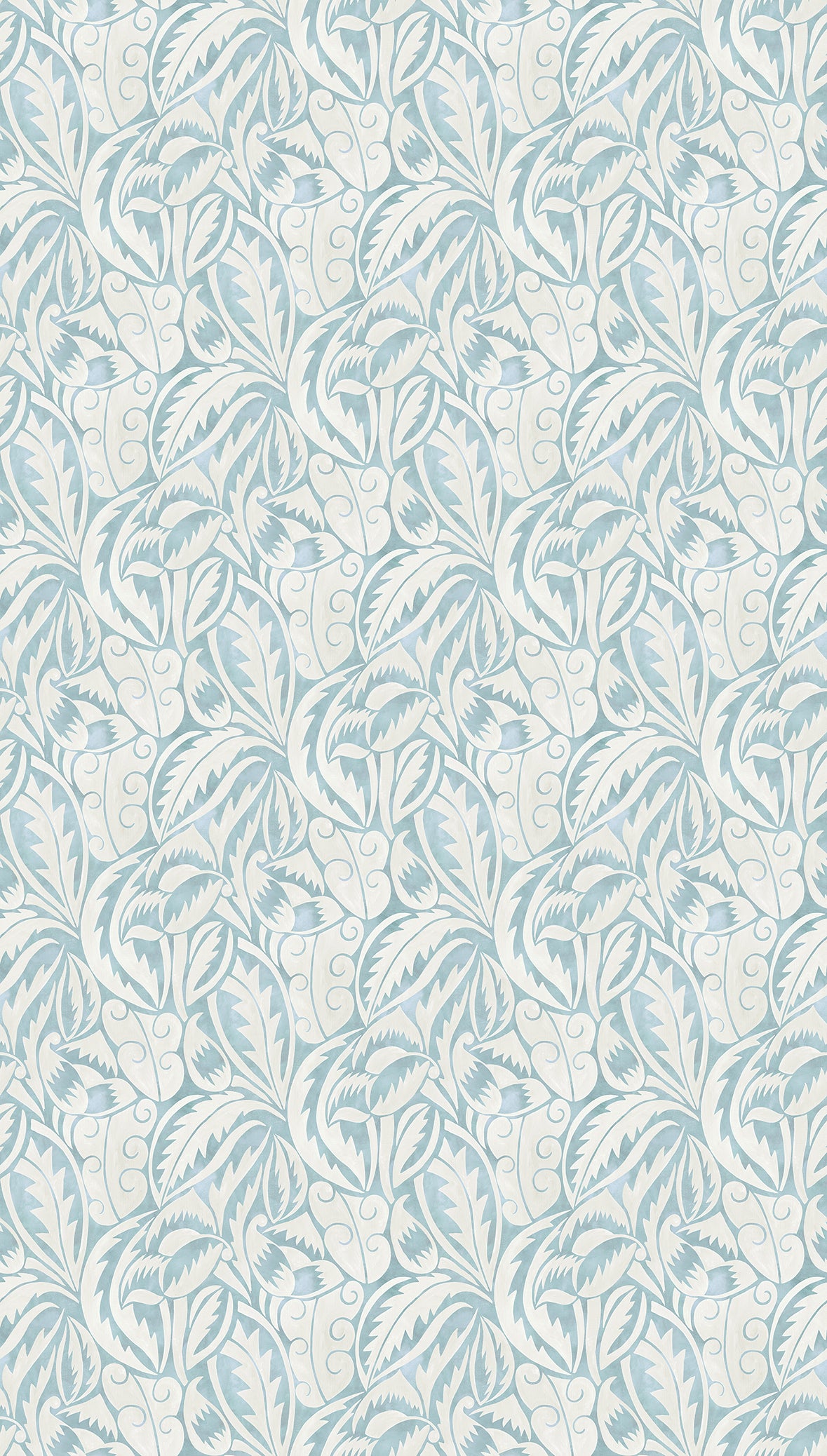 Osborne & Little | Dufy Leaf wallcovering - Sky
