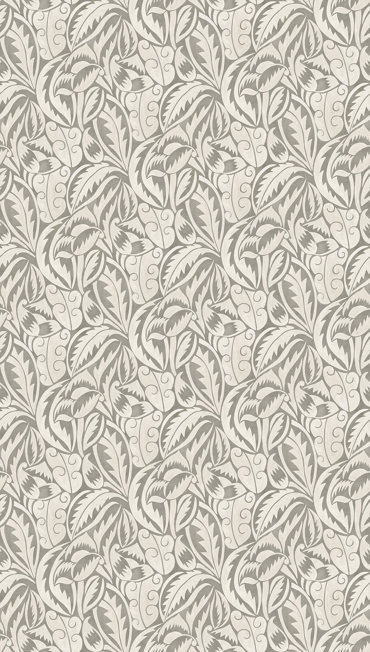 Osborne & Little | Dufy Leaf wallcovering - Charcoal
