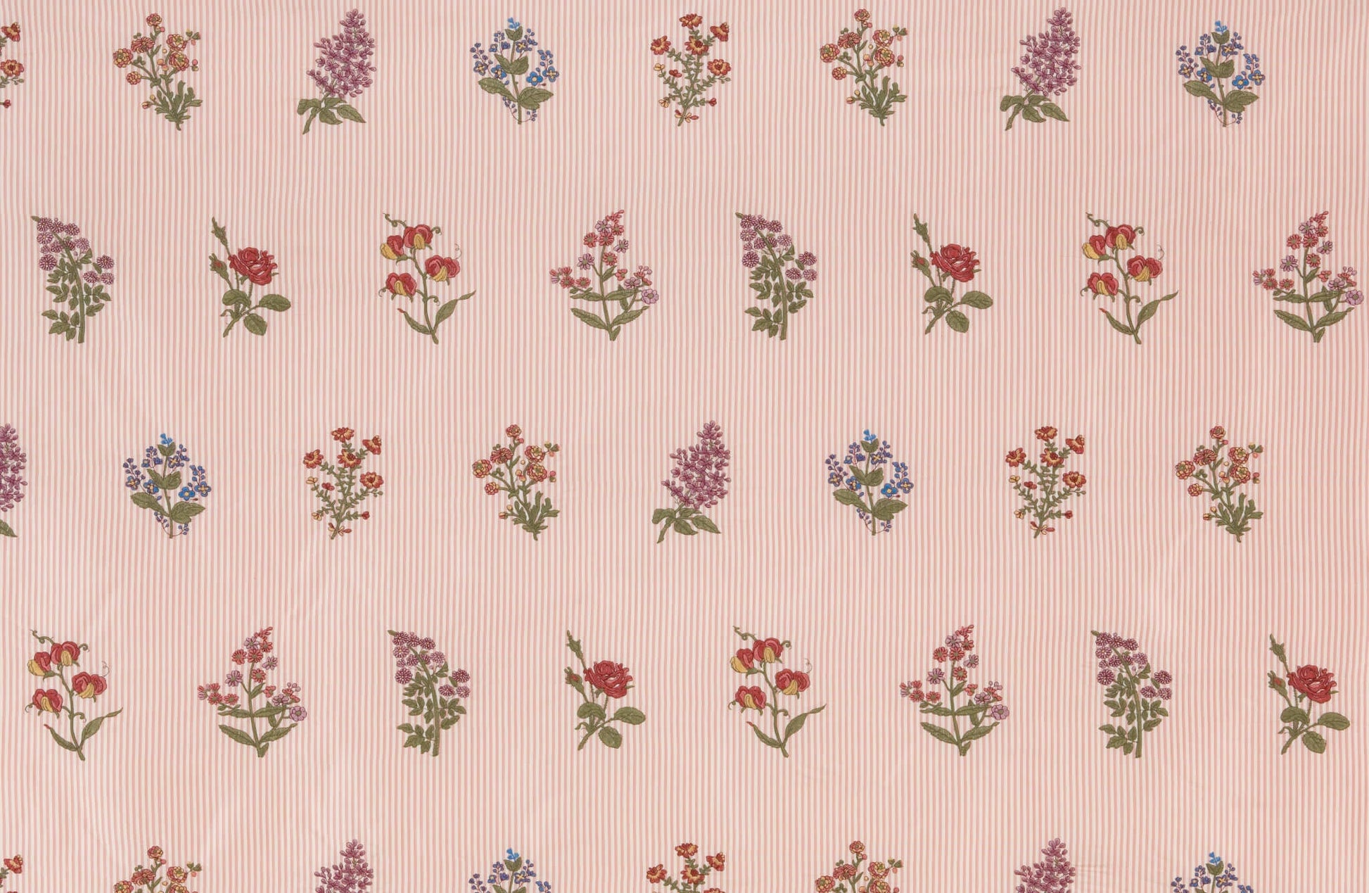Pierre Frey Herbier - Broderie - Vieux Rose