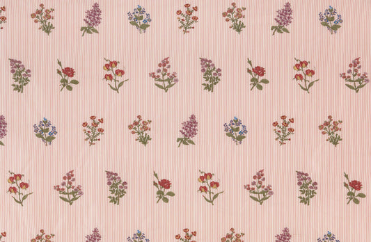 Pierre Frey Herbier - Broderie - Vieux Rose