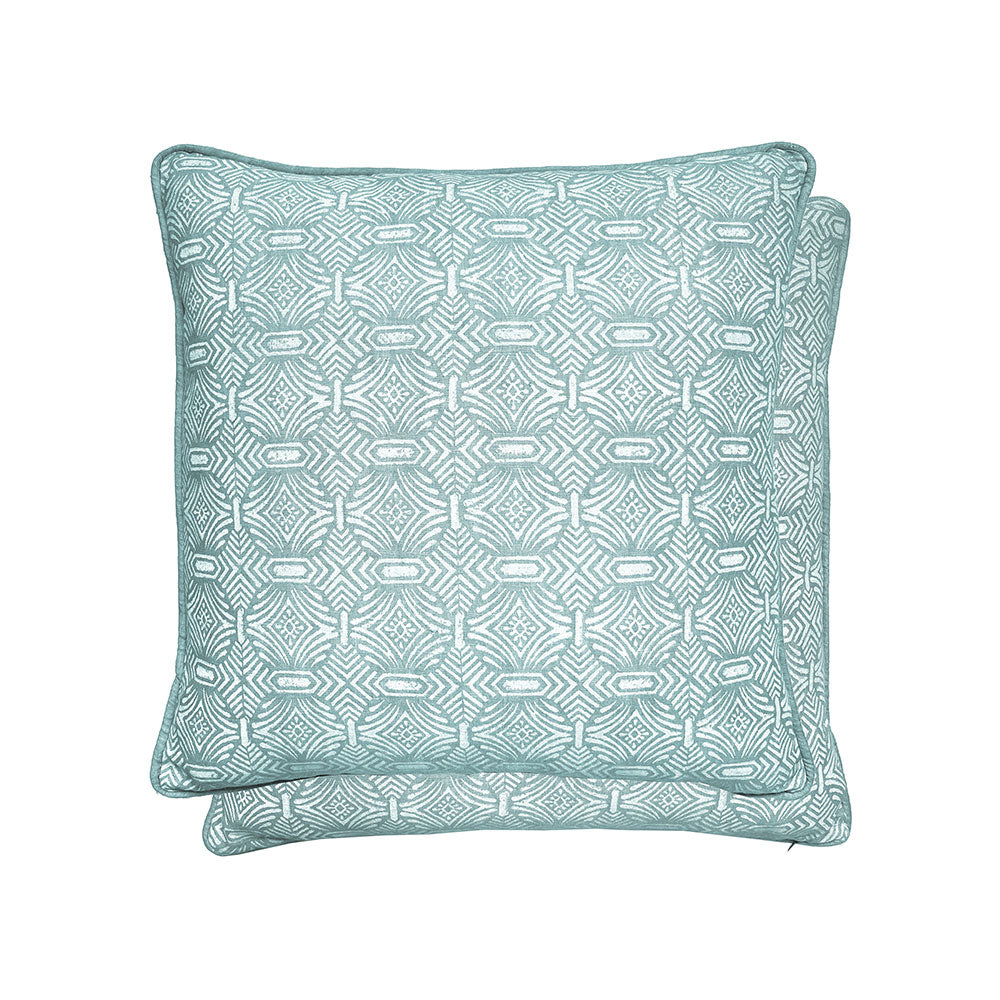 William Yeoward Pali Cushion in Duck Egg
