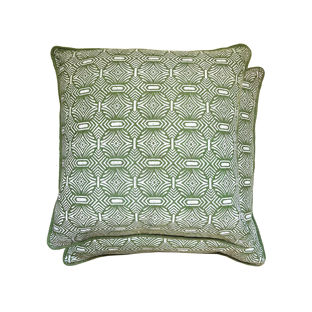 William Yeoward Pali Cushion in Grass