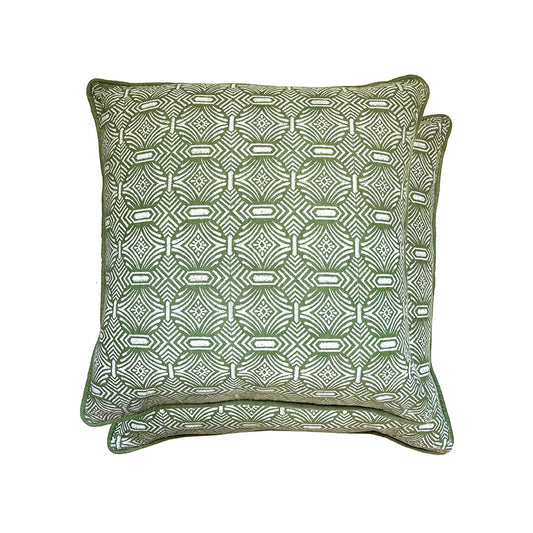 William Yeoward Pali Cushion in Grass