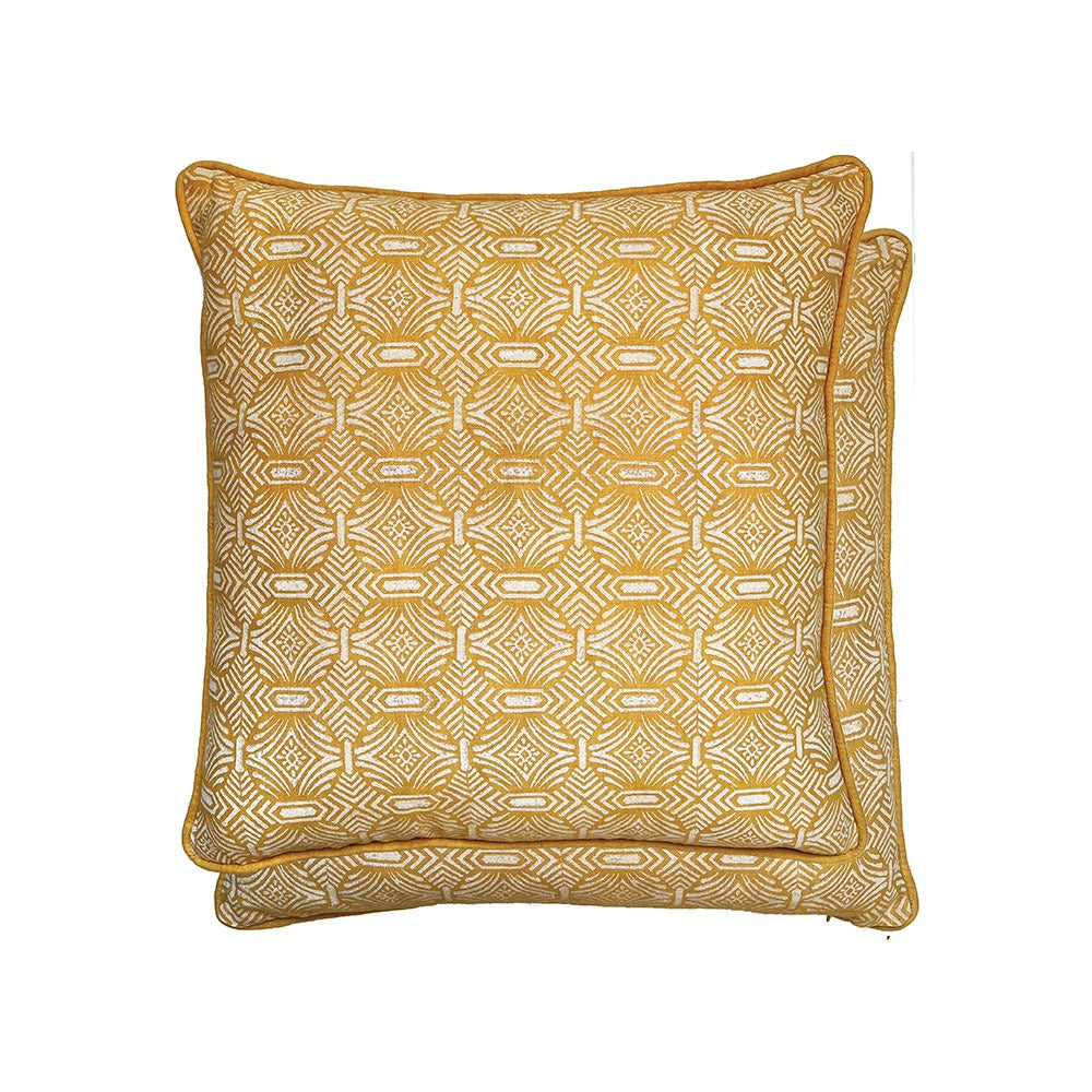 William Yeoward Pali Cushion in Ochre