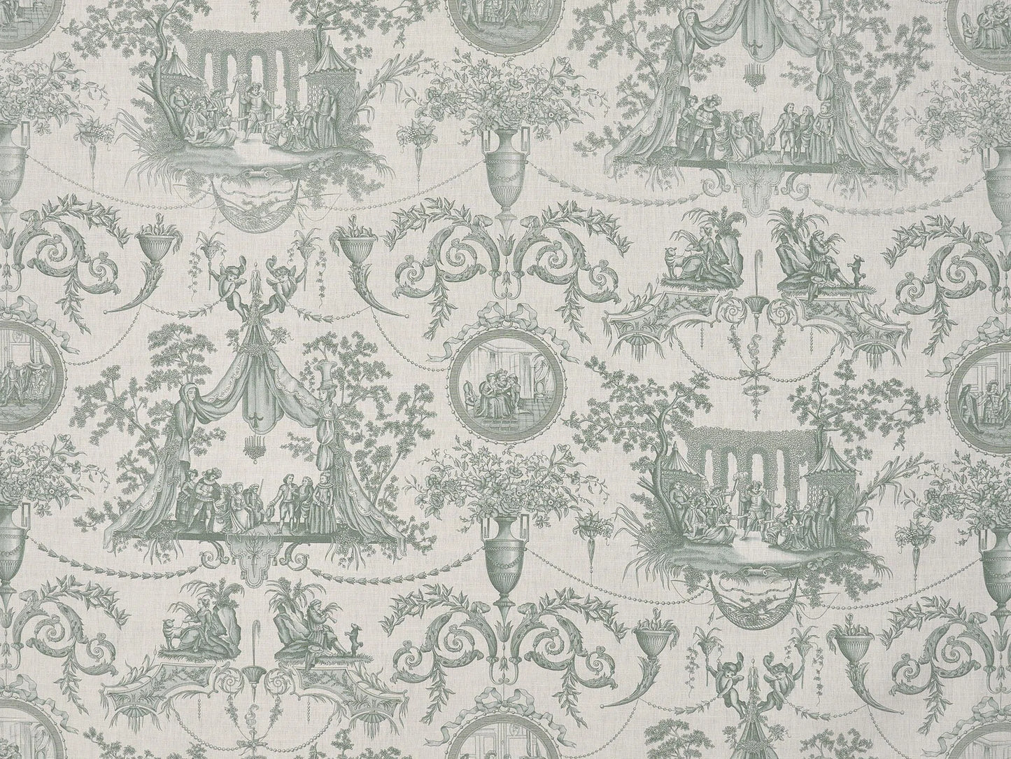Pierre Frey Mariage De Figaro - Sauge