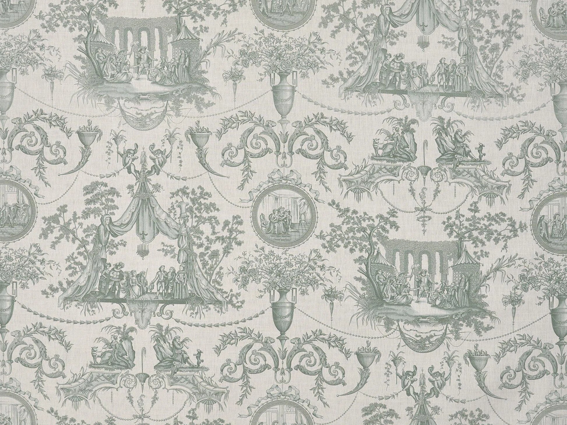 Pierre Frey Mariage De Figaro - Sauge