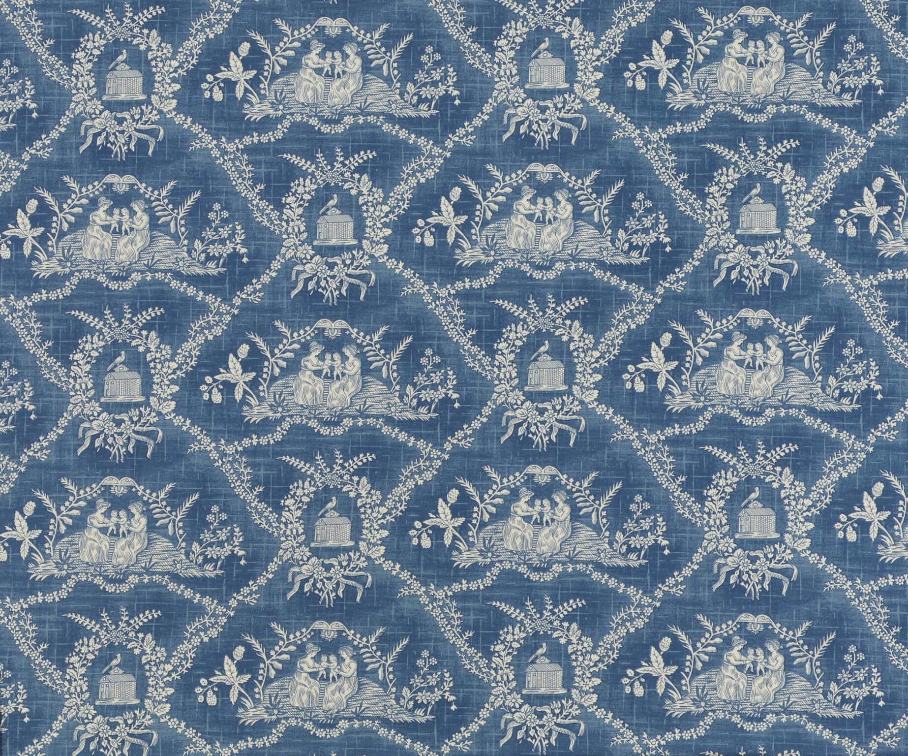 Pierre Frey Crespieres - Bleu Ancien