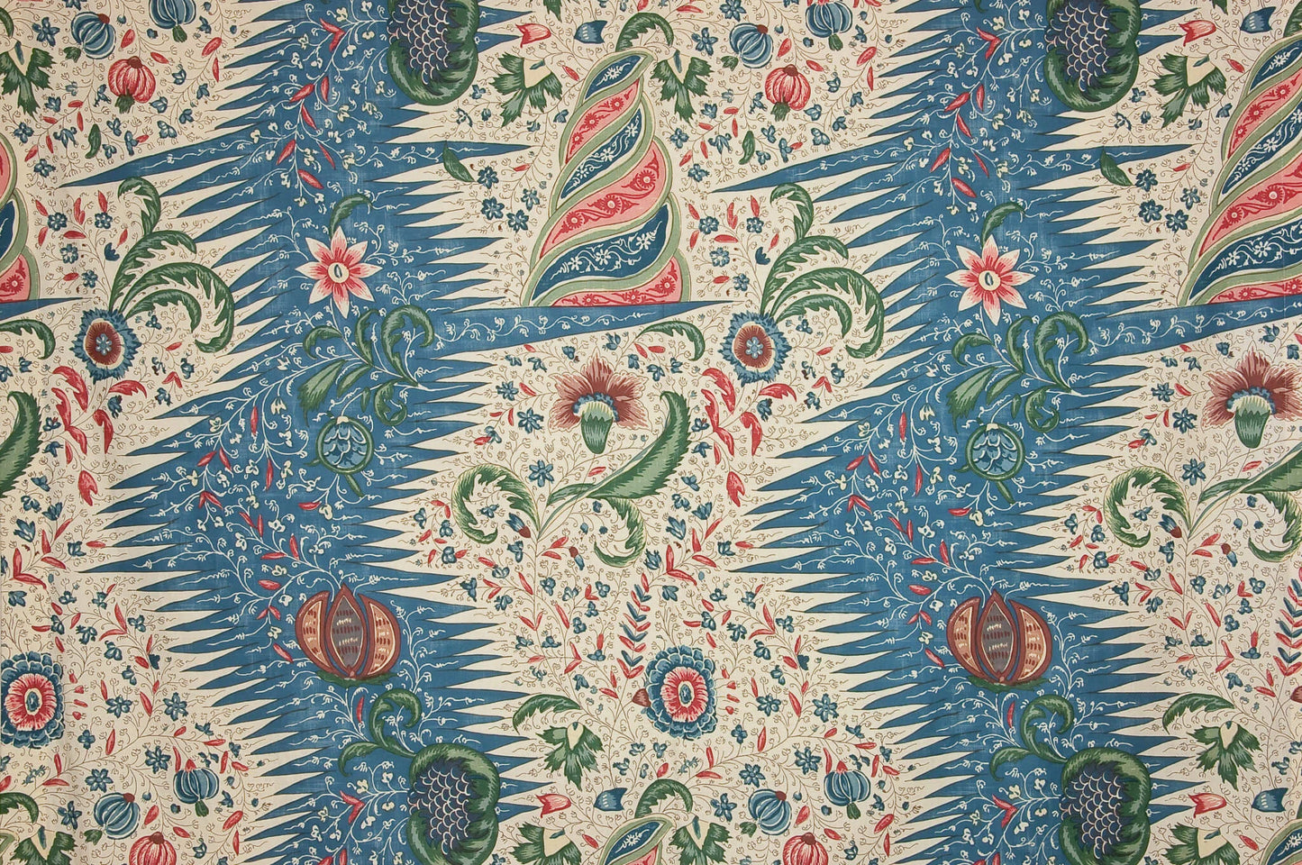 Pierre Frey La Riviere Enchantee - Bleu Fond Crème
