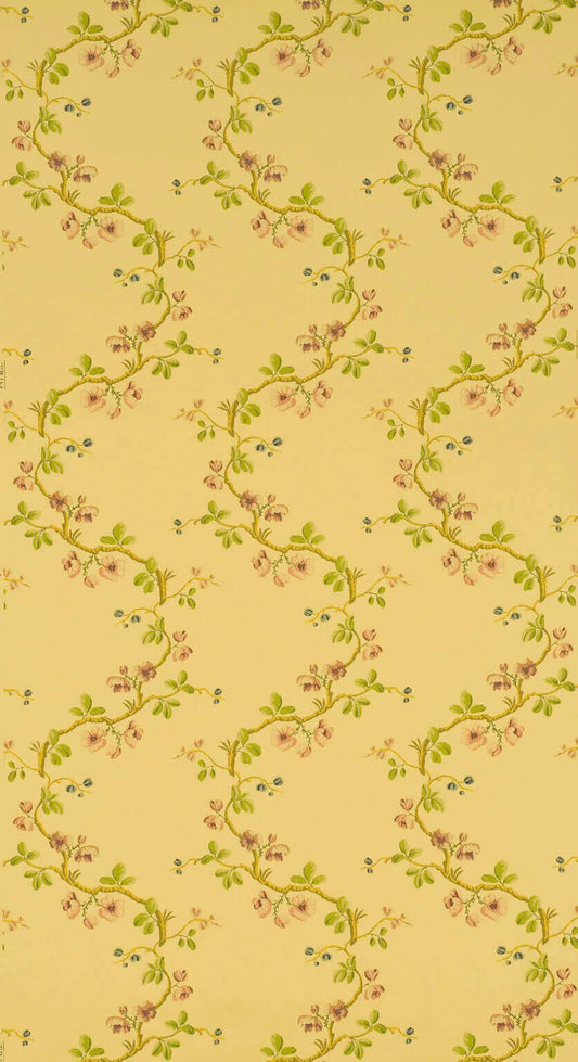 Pierre Frey Wallpaper Sans Papillons - Jaune