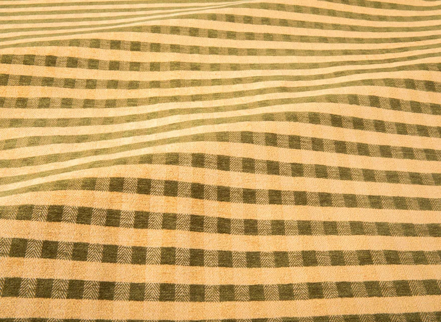 Pierre Frey Ticking check chenille - Moss